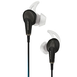 Bose® QuietComfort® Noise Cancelling® QC20 Acoustic In-Ear Headphones for iPad, iPhone and iPod Black